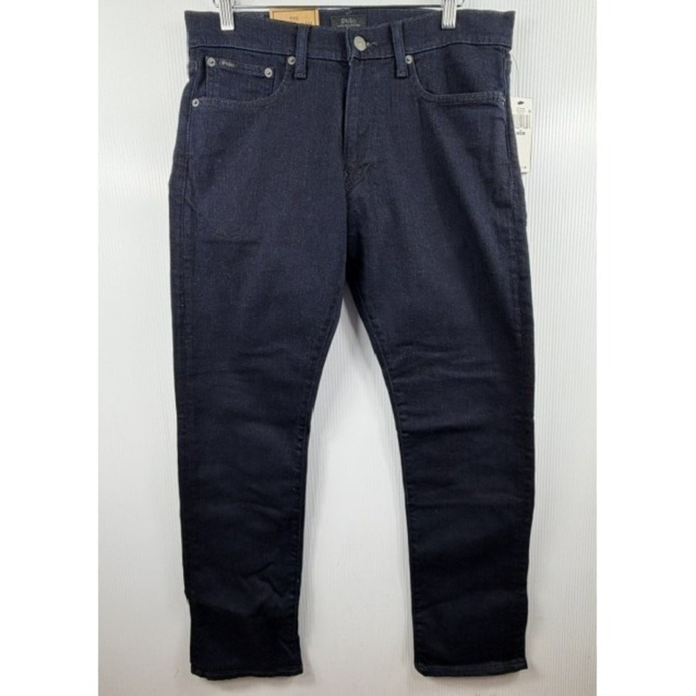 Polo Ralph Lauren  Mens 30X30 Jeans Varick Slim Straight Indigo Blue‎ Denim Luxe